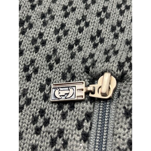 Phat Farm Mens XXL Nordic Zip Pocket Sweater In Black & Gray Christmas - Picture 10 of 14